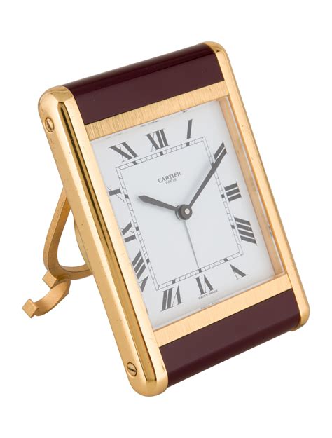 cartier desk clock price